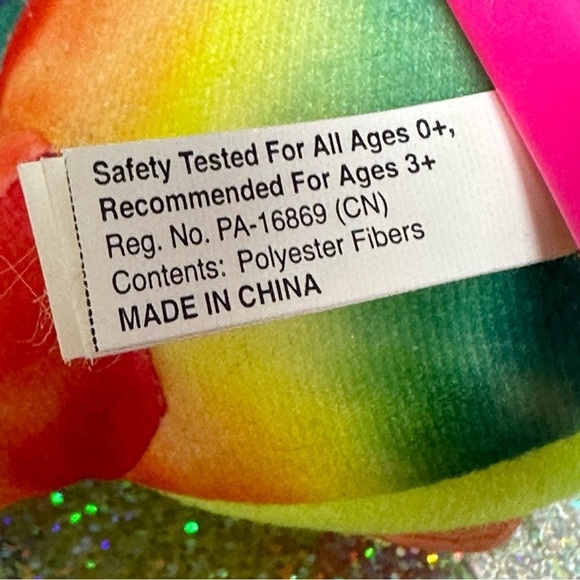 WB Looney Tunes TAZ Plush Rainbow Tie Die Tasmanian Devil Stuffed Animal *RARE* - Picture 16 of 16